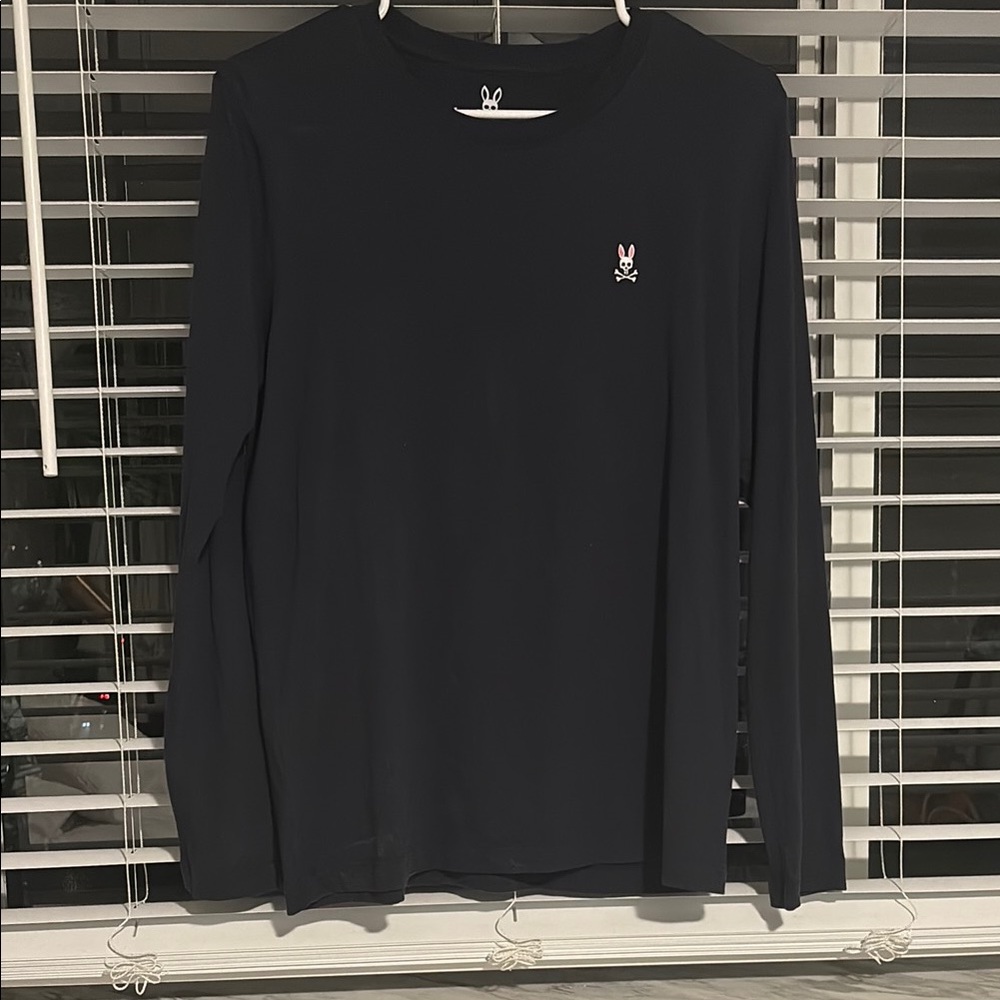 Psycho Bunny Navy Blue long sleeve shirt Logo